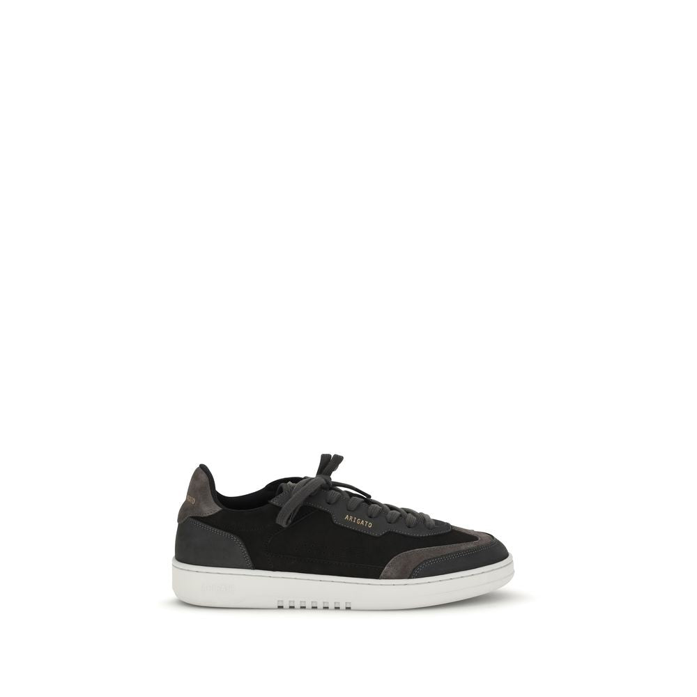 Black Nubuc Leather Athletic Sneakers