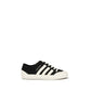Black Fabric Low Top Sneakers