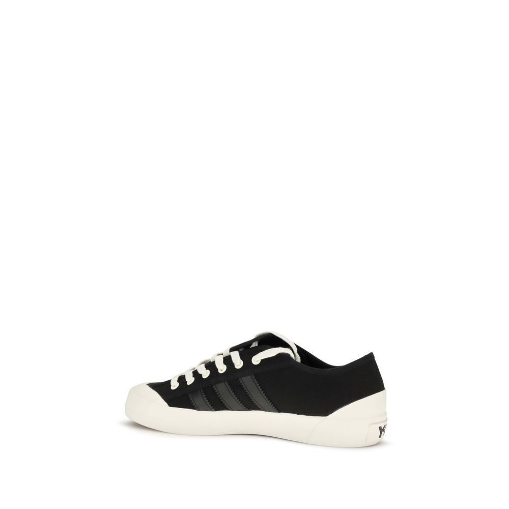 Black Fabric Low Top Sneakers