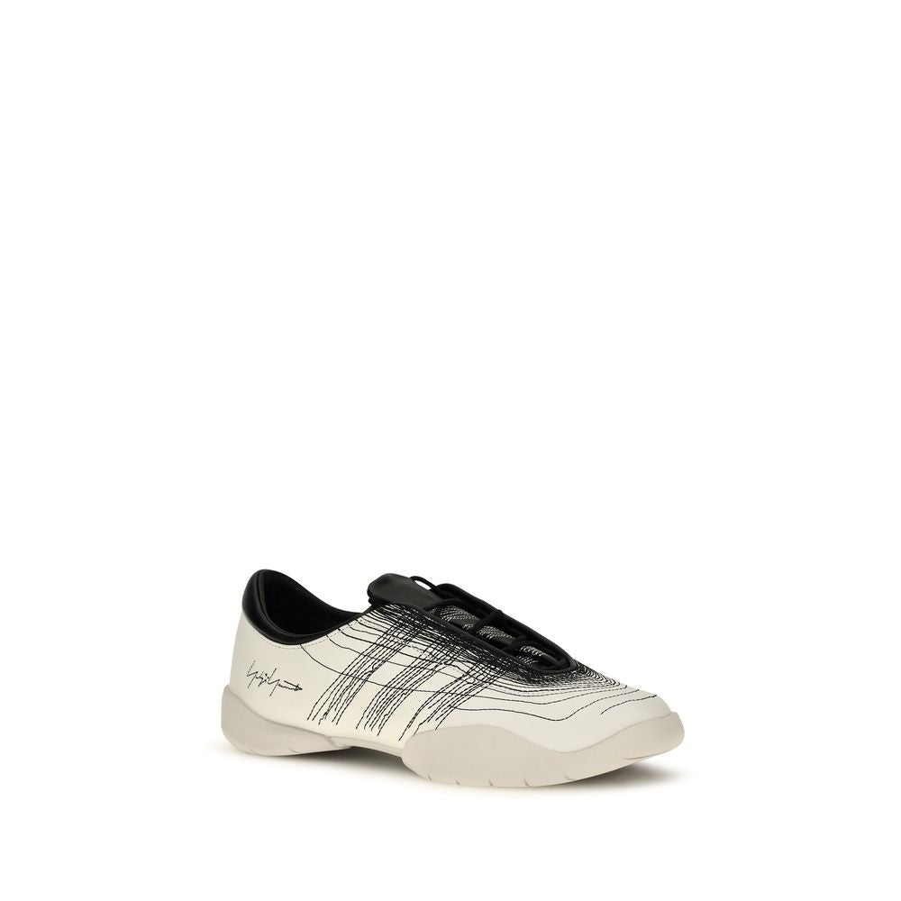 Beige Calf Leather Bos Taurus Sneakers