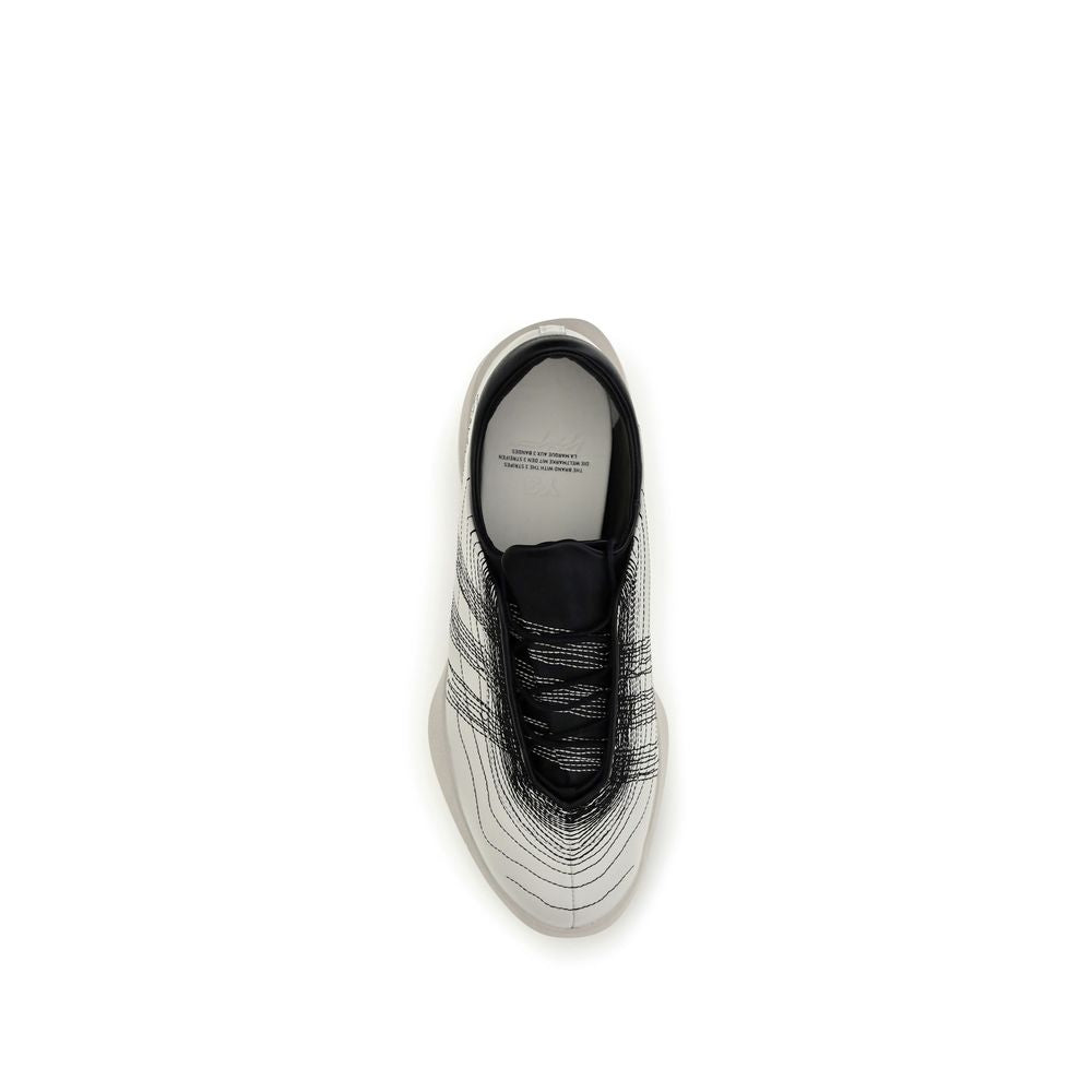 Beige Calf Leather Bos Taurus Sneakers