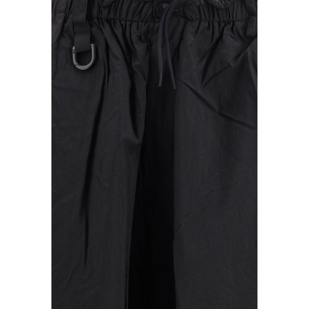 Black Polyamide Cargo Pants