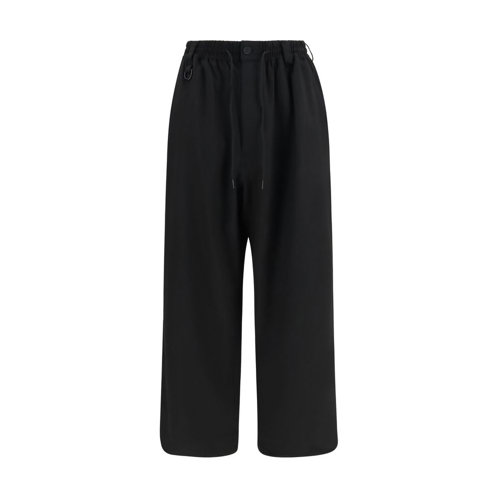 Black Wool Oves Aries Casual Pants