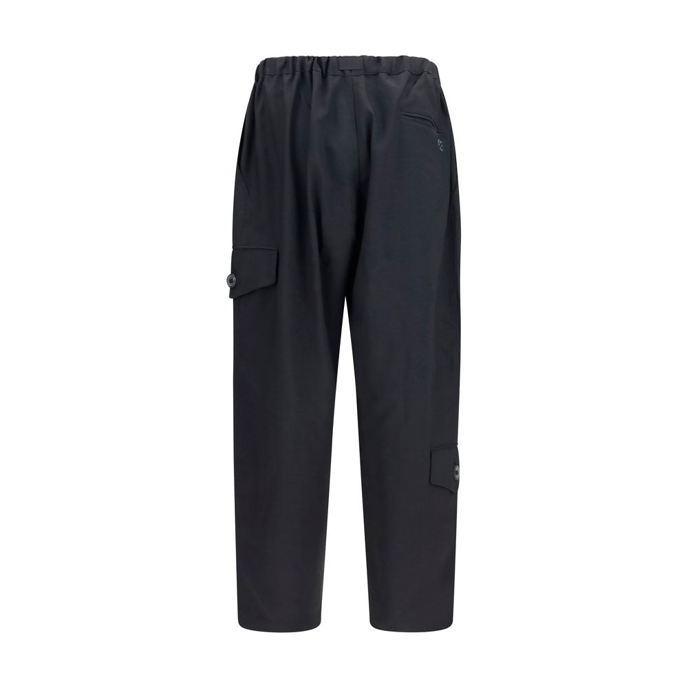 Black Polyester Athletic Pants