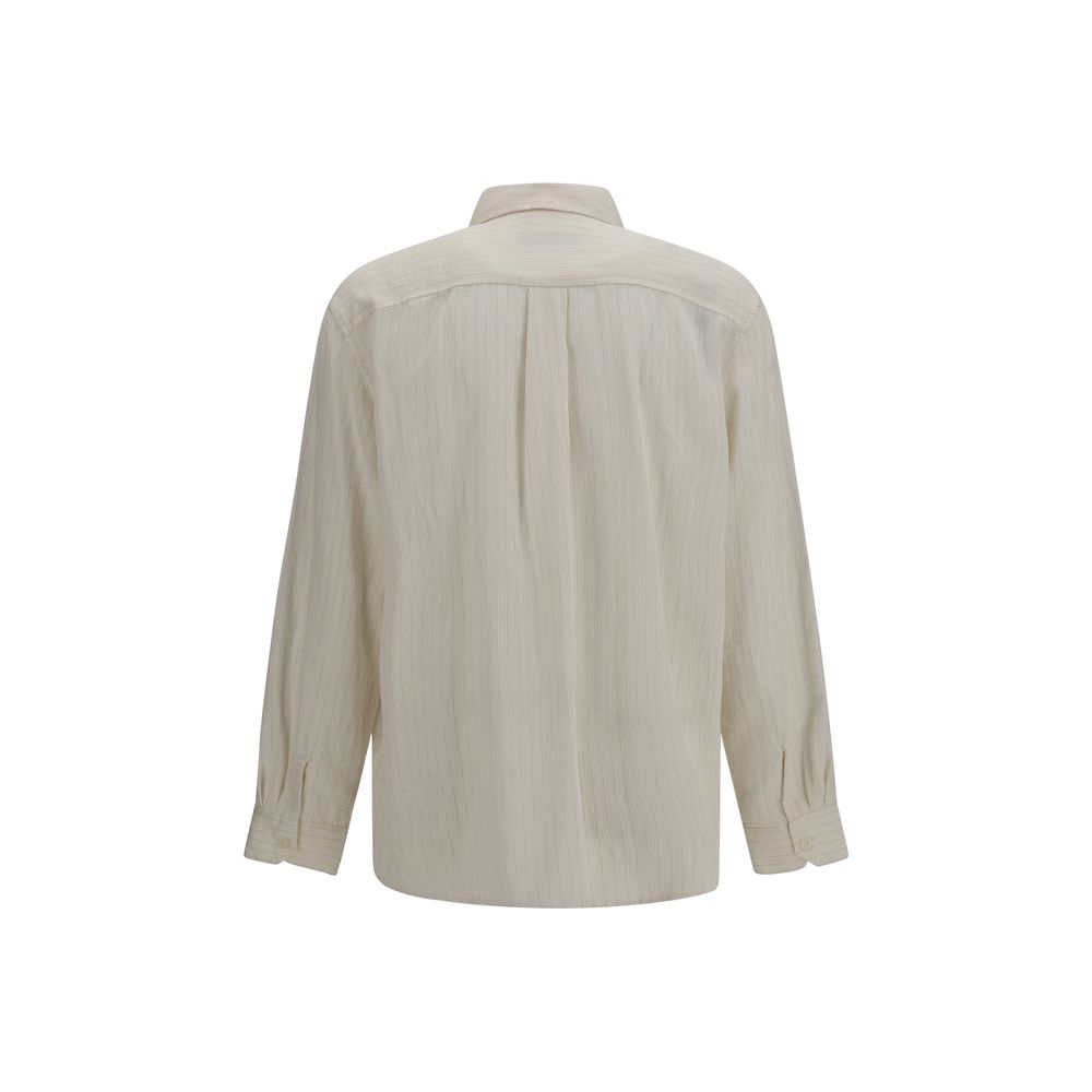 Beige Lyocell Pattern Shirt