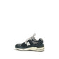 Blue Suede Leather Athletic Sneakers