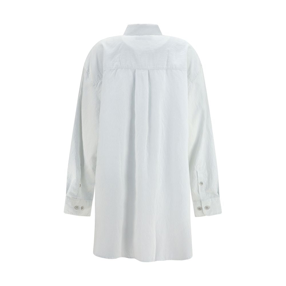 White Modal Pattern Shirt