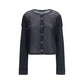 Black Cotton Cardigan