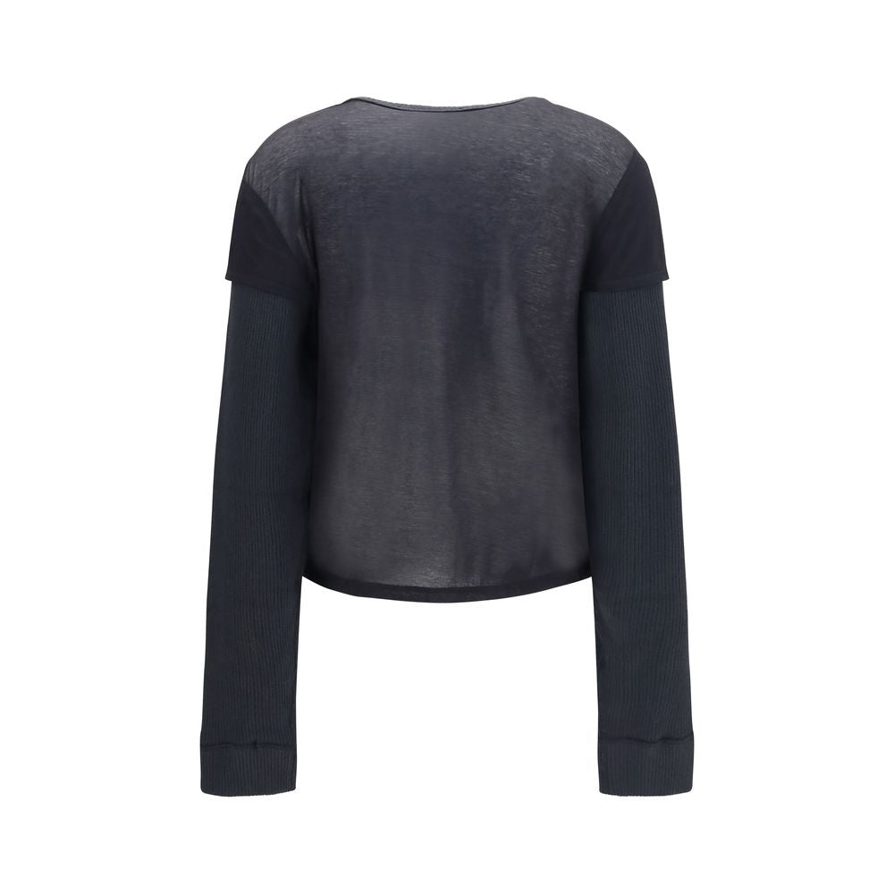 Black Cotton Cardigan