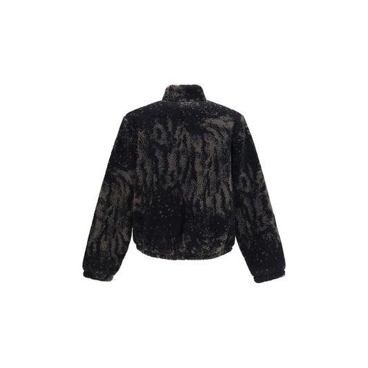 Brown Polyester Full-Length Jacket