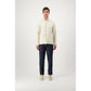 Beige Linen Full-Length Jacket