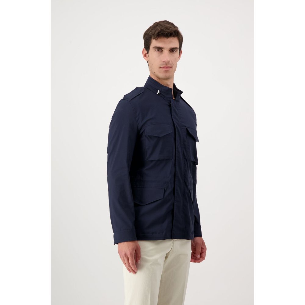 Navy Blue Cotton Jacket