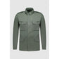 Green Cotton Full-Length Jacket