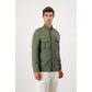 Green Cotton Full-Length Jacket
