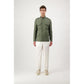 Green Cotton Full-Length Jacket