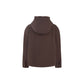Brown Cotton Full-Length Jacket