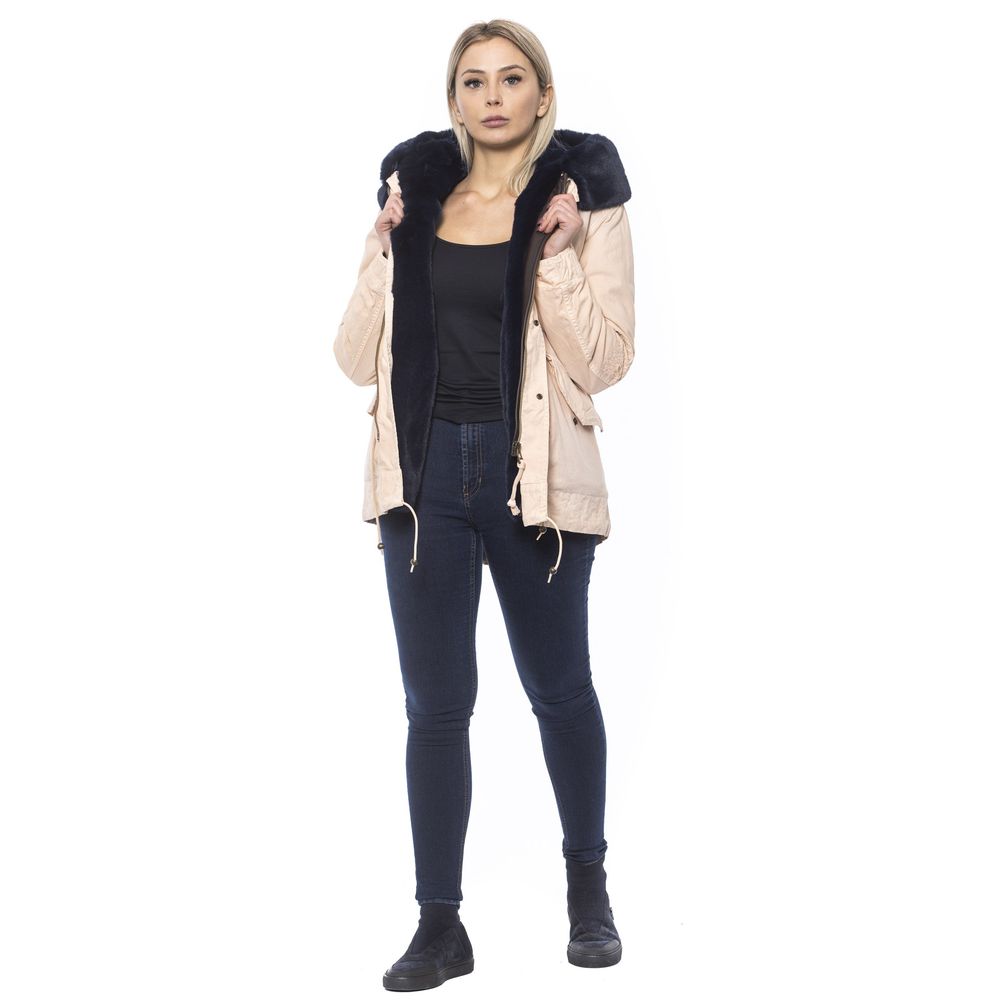Pink Cotton Women Jacket