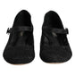 Black Vally Taormina Floral Lace Pumps Shoes