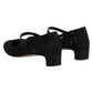 Black Vally Taormina Floral Lace Pumps Shoes