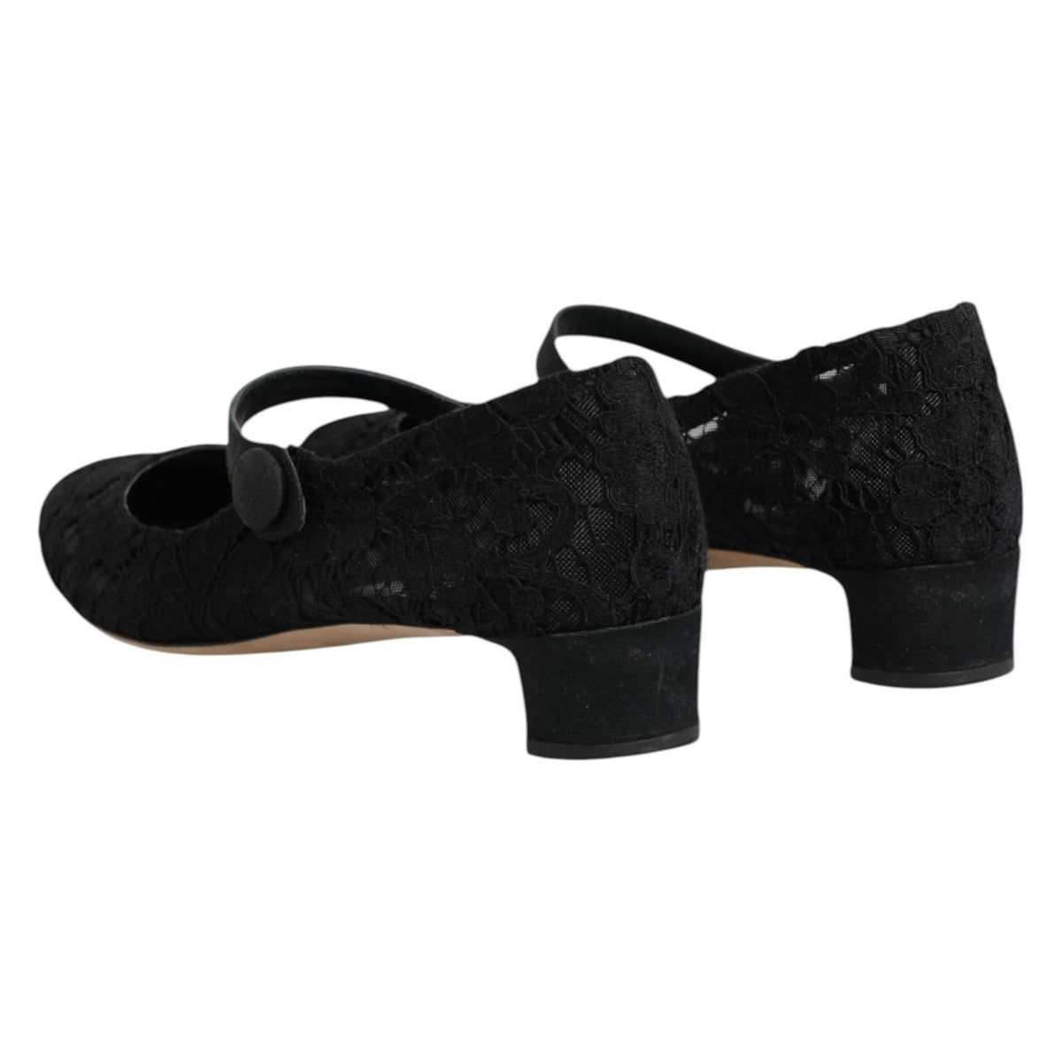 Black Vally Taormina Floral Lace Pumps Shoes