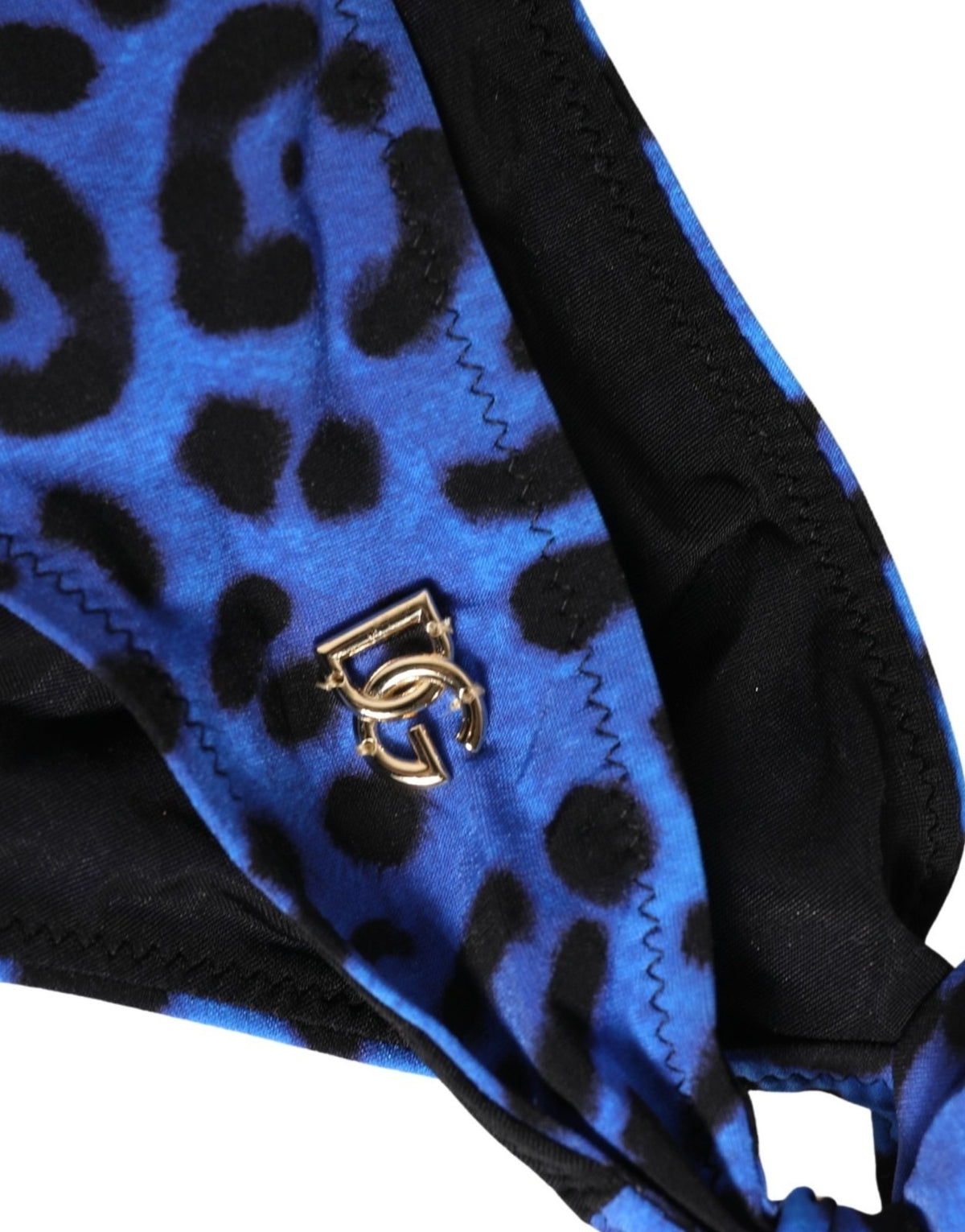 Blue Leopard Print Bikini Bottom Beachwear Swimwear