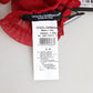 Red Acetate Sheer Elbow Length Mitten Gloves