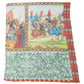 Multicolor Silk Printed Square Foulard Scarf