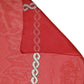 Red Silk Braided Rope Square Foulard Scarf