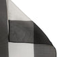 Black White Stripe Silk Square Foulard Scarf