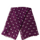 Purple White Polka Dot Square Foulard Scarf