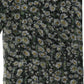 Black Silk Daisy Chiffon Long Stole Scarf