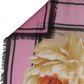 Multicolor Floral Cashmere Foulard Scarf