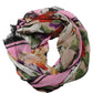 Multicolor Floral Cashmere Foulard Scarf