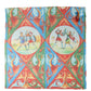 Multicolor Silk Printed Square Foulard Scarf