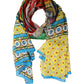 Multicolor Silk Printed Shawl Stole Scarf