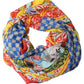 Multicolor Silk Carretto Shawl Stole Scarf
