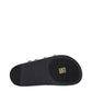 Black Leather Slippers