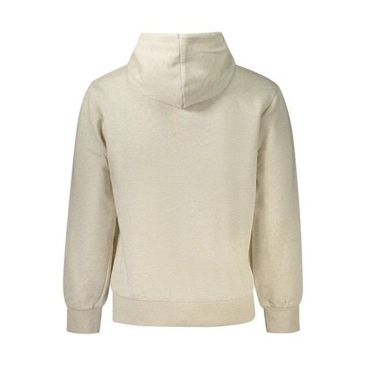 Beige Cotton Men's Hoodie