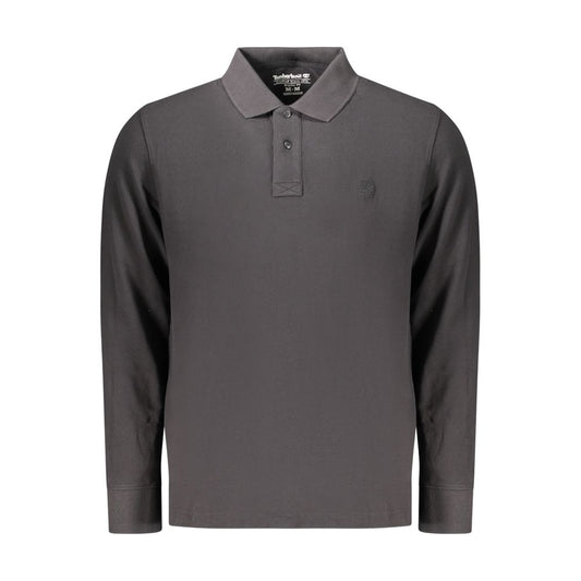 Black Cotton Men's Polo Shirt