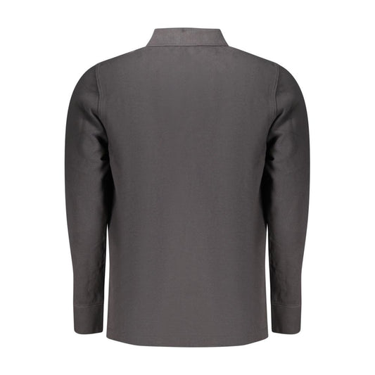 Black Cotton Men's Polo Shirt