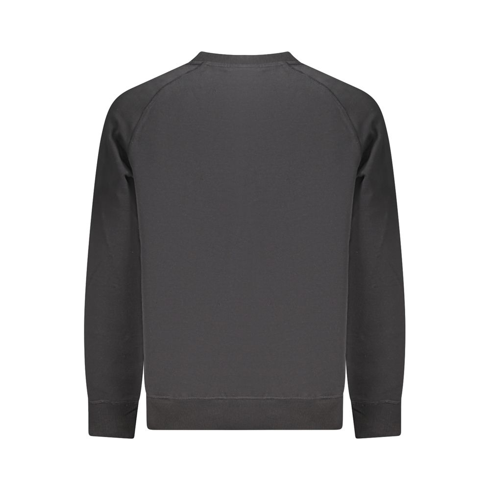 Black Cotton Men's Sweatshirt