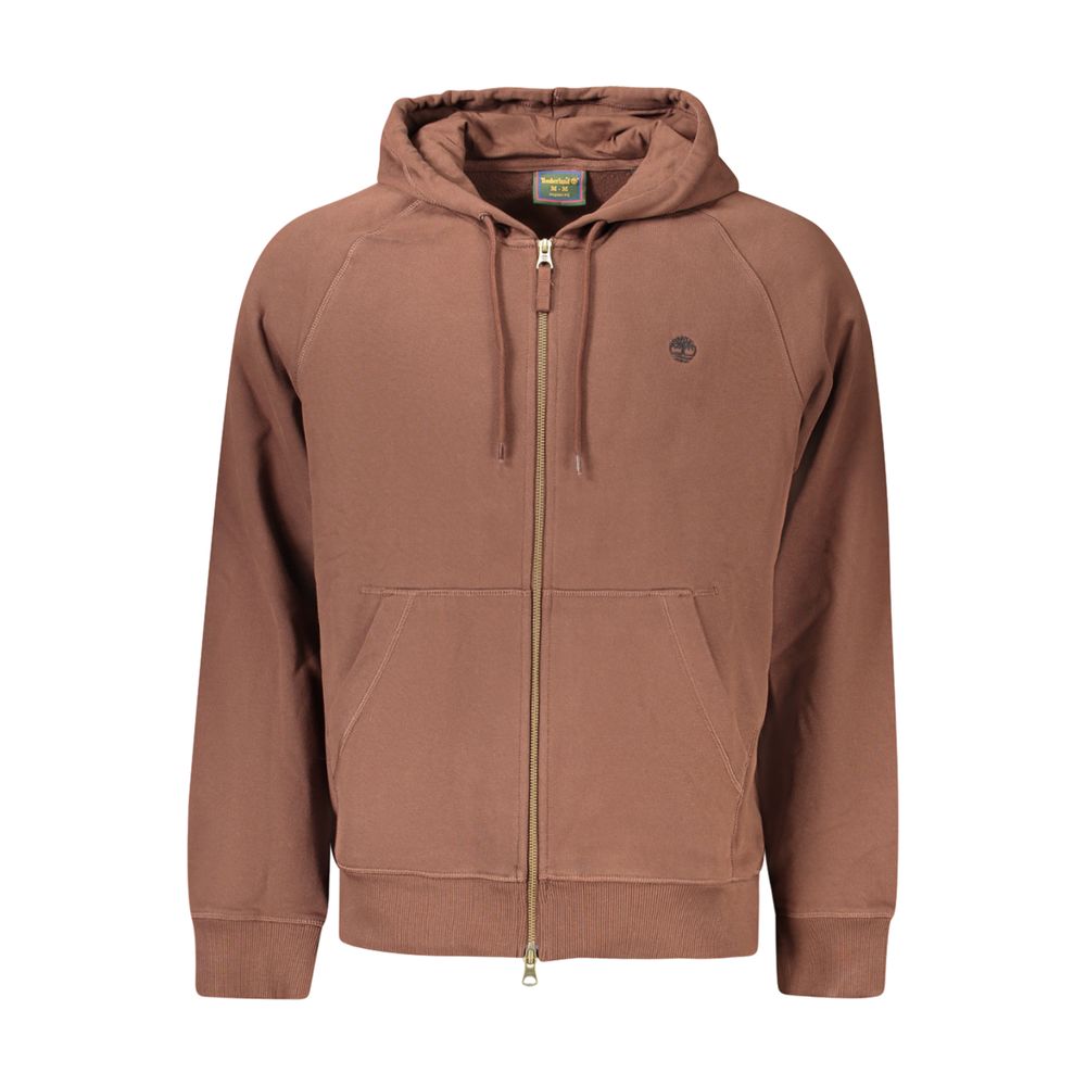 Brown Cotton Men's Hoodie