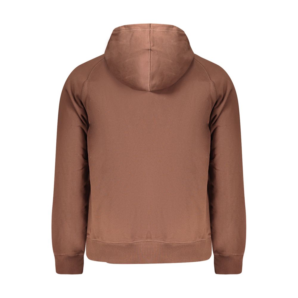 Brown Cotton Men's Hoodie