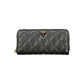 Black Polyurethane Women's Wallet