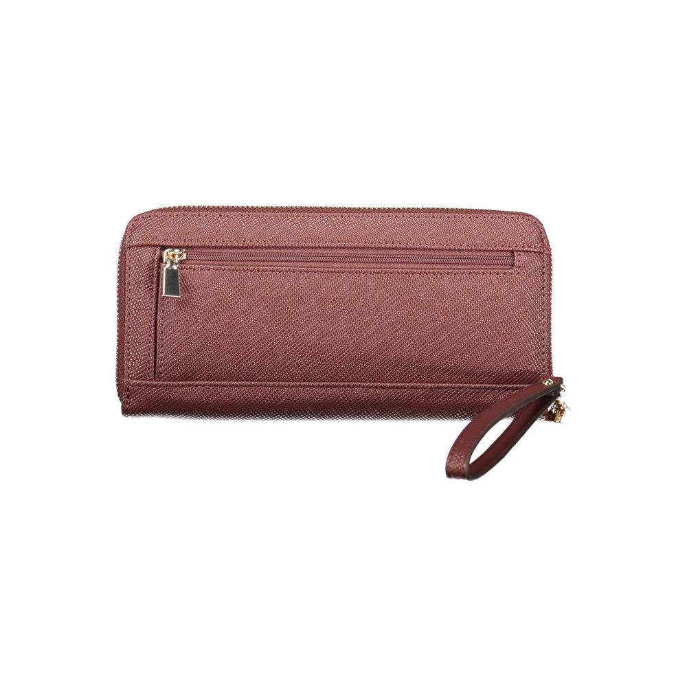 Brown Polyurethane Women Wallet