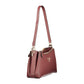 Brown Polyurethane Women's Bag