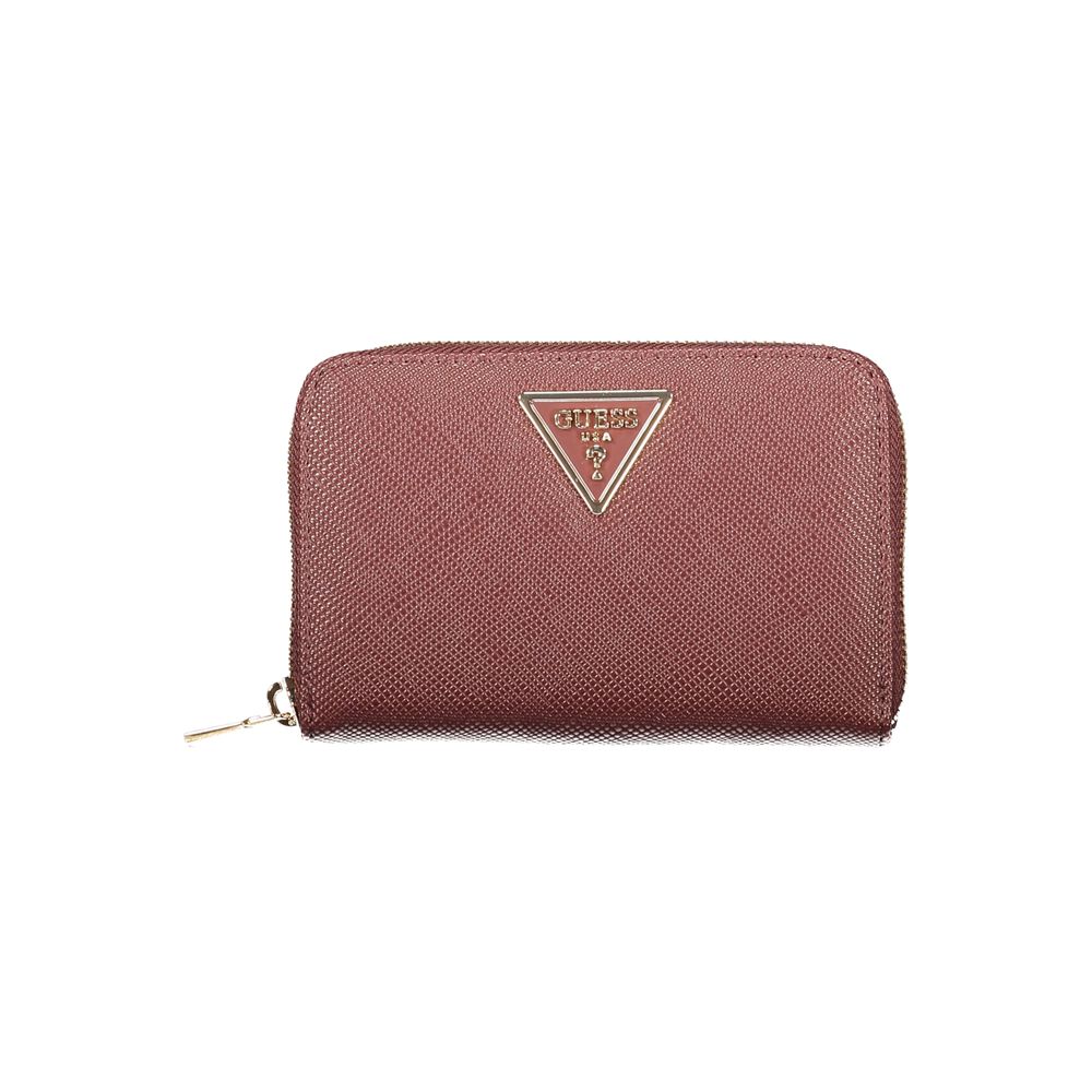 Brown Polyurethane Womens Wallet