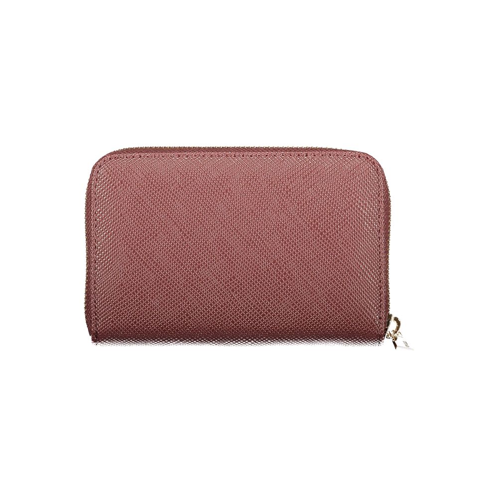 Brown Polyurethane Womens Wallet