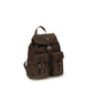Brown Nylon Backpack