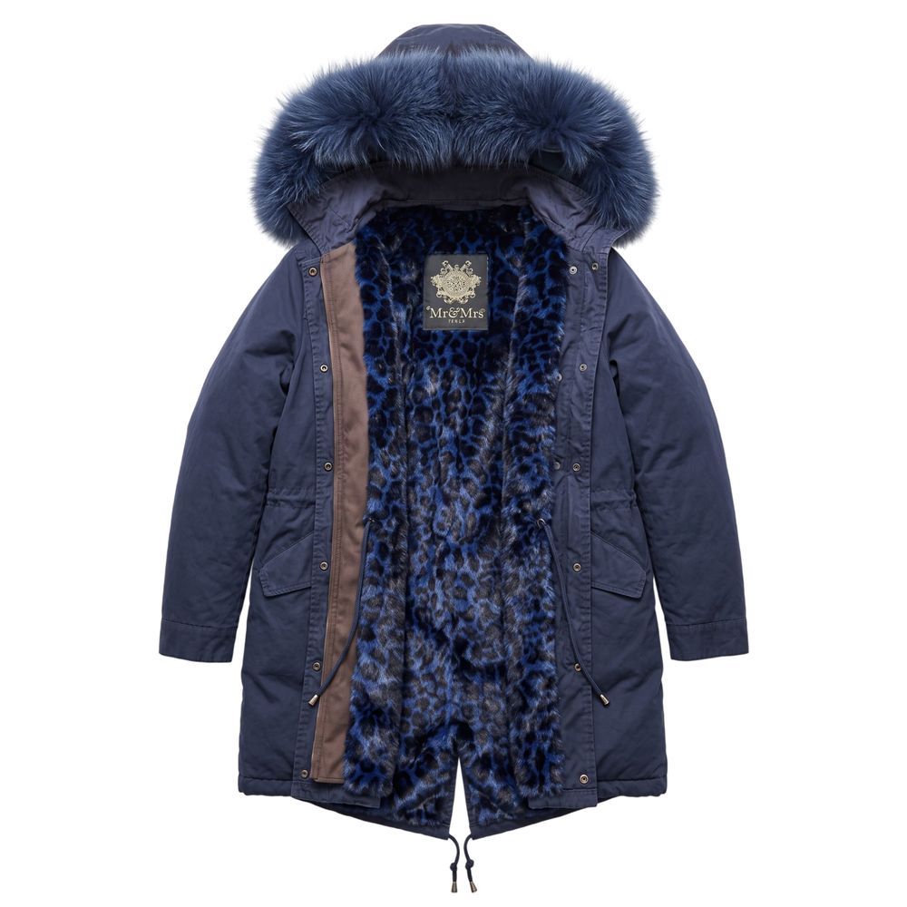 Blue Cotton Women's Jacket